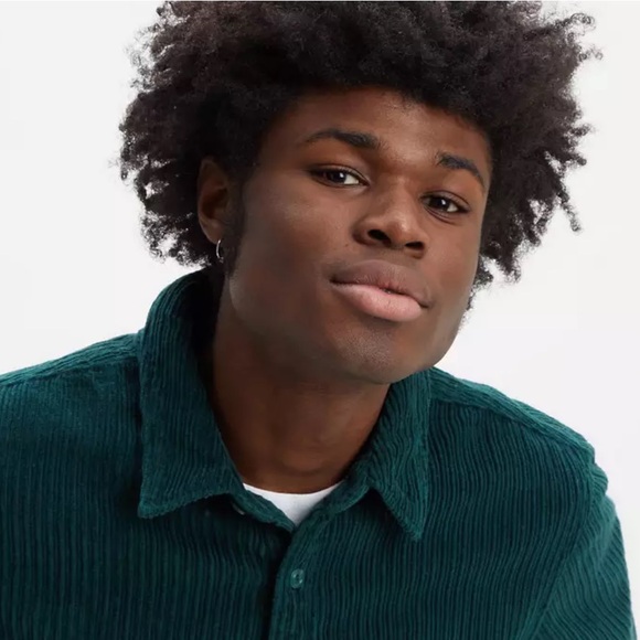 NEW Levi's Corduroy Shirt The Worker Relaxed Long Sleeve Button Green - Picture 3 of 8